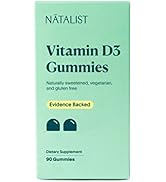 NATALIST Vitamin D3 1000 IU (25mcg) Gummies High Potency Immune Health Support Supplement Daily H...
