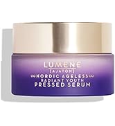 Lumene Ajaton Radiant Youth Pressed Face Serum - Daily Skincare with Collagen Peptides for Fine L...