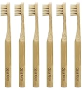 Gaia Guy Natural Bristle Bamboo Toothbrush for Kids (NO Nylon - Boar Hair ONLY) - Totally Compost...