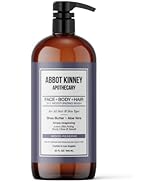 ABBOT KINNEY APOTHECARY Men's 3-in-1 Wash, Moisturizing Shampoo, Conditioner, and Body Wash for M...