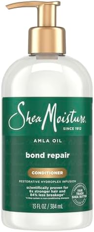 Shea Moisture Bond Repair Conditioner Amla Oil Strengthens And Repairs Hair Bonds With Hydroplex Technology And Amla Oil For Less Breakage With Restorative HydroPlex Infusion 13 FlOz