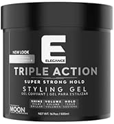 E Elegance Moon Fragance Triple Action Hair Gel for Men And Women - Super Strong Hold, Extreme Vo...