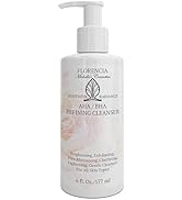 Florencia AHA BHA Refining Cleanser - Exfoliating Gentle Facial Cleanser, Daily Face Wash with Gl...