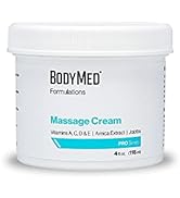BodyMed Formulations Massage Cream, 4 oz. – Fragrance-Free, All-Natural Cream for Massage Therapy...