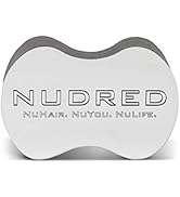 Nudred Mirror Hair Sponge for Curls, Coils, and Twists - Dread Sponge Large Holes, Silver