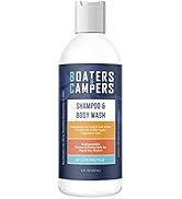 STREAM 2 SEA Boaters and Campers Hair Shampoo, 4 oz Reef Safe Fragrance Free All Natural Shampoo ...