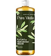 Pura Vitalia Unscented Pure Castile Soap Liquid with Olive Oil & Essential Oils; for Face Wash, H...