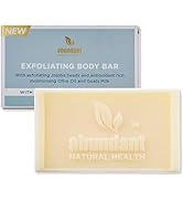 Abundant Natural Health Magnesium Exfoliating Body Bar Enriched With Goat’s Milk and Olive Oil to...