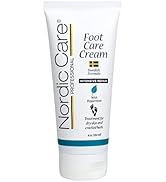 Nordic Care Foot Care Cream | Peppermint Oil 6oz | Urea & Glycerin Repairs Dry Feet & Cracked Hee...