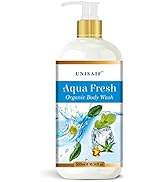 Unisaif Aqua Fresh Organic Body Wash - Natural Body Wash for Sensitive Skin | Exfoliating Body Wa...