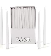 Dripless Taper Candles - Unscented White Candles Bulk - Candle Sticks Long Burning 8 Hours - for ...