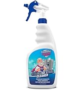 CLEANING HEROES Stainless Steel Cleaner and Polish Spray (Pack of 1) | 32 Fl. Ounces | Refrigerat...
