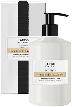 LAFCO New York Hand Cream, Chamomile Lavender - 12 oz - Restores & Repairs Skin - All Skin Types - Hypoallergenic, Synthetic Free & Cruelty Free - Made in Italy