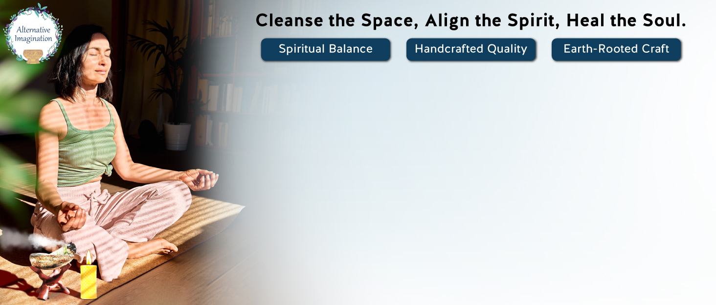  Cleansing Sage Meditation Accessories Gift Beeswax Beehive Pillar Candle Set Handcrafted Tripod