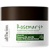 ALFHEIM Rosemary PURIFYING HAIR MASK，Enriched with Rosemary Oil, Mint Oil, Jojoba Oil and Calendu...