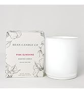 BEAN CANDLE CO Luxury Scented Candles for Home | Pink Sunshine Classic Candle | Aromatherapy| All...
