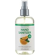 SpaRoom Hydrating Hand Sanitizer, 70% Alcohol with Aloe Vera & Essential Oils, Orange Scent, 8 Fl...