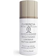Florencia Brightening Luminous Peptide Serum, Blend of Age-Defying Peptides and Botanicals; Plump...