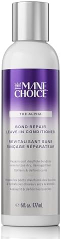 The Alpha Recoil & Curl Bond Repair Leave In Conditioner, 6 oz, Leave-In Cream for Coily, Curly, Wavy Hair, Repairs, Strengthens & Moisturizes with Vitamins & Amino Acids