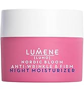 Lumene Anti Wrinkle & Firm Night Moisturizer - Nordic Berry Pre Retinol Night Cream to Reduce App...