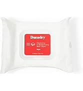Duradry Wash Wipes - Deep Cleansing & Deodorizing Sweat Wipes, Rinse Free, Neutralizes Odors, A S...