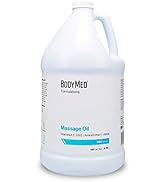 BodyMed Formulated Massage Oil, 1 gal. – Fragrance-Free, All-Natural Oil for Massage Therapy – Fo...