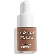 Lumene Invisible Illumination Liquid Bronzer Deep Glow - Skincare Infused Bronzing Drops - Hydrat...