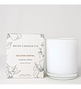 BEAN CANDLE CO Luxury Scented Candles for Home | Golden Santal Classic Candle |Aromatherapy| All ...
