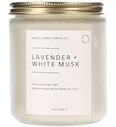 Scented Candle for Home Scented Lavender and White Musk 7oz
