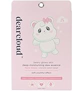dearcloud Beary Glowy Skin Deep Moisturizing Dew Essence Face Mask, Korean Sheet Mask - Vegan Col...