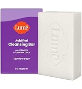 Lume Acidified Cleansing Bar - 24 Hour Odor Control - Removes Odor Better than Soap - Moisturizin...