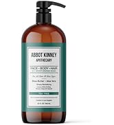 ABBOT KINNEY APOTHECARY Men's 3-in-1 Wash, Moisturizing Shampoo, Conditioner, and Body Wash for M...