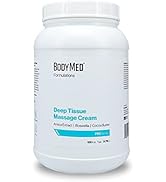 BodyMed Formulations Deep Tissue Massage Cream, 1 gal. – Fragrance-Free, All-Natural Cream for Ma...