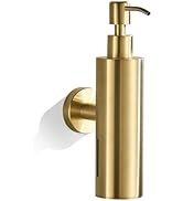 FVITA Soap Dispenser Wall Mounted,Wall Soap Dispenser for Bathroom,Wall Soap Dispenser Brushed Gold