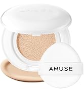 Amuse SEOUL Ceramic Skin Perfector Cushion Foundation 02 HEALTHY | Long-lasting, Lightweight, Sem...