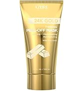 AZURE 24K Gold Firming Peel Off Face Mask- Anti Aging, Lifting, Illuminating & Revitalizing - Rem...