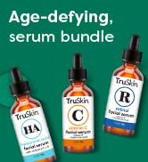 TruSkin Age Defying 3-Pack Bundle with Vitamin C Serum, Retinol Serum and Hyaluronic Acid