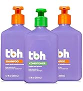 TBH Teen and Kids Shampoo and Conditioner Set - Shampoo (2) and Conditioner(1) for Oily Hair - Su...