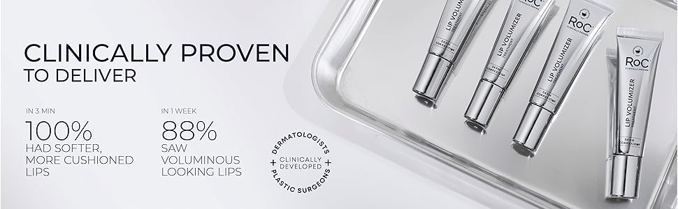 RoC Lip Volumizer is clinically proven to deliver