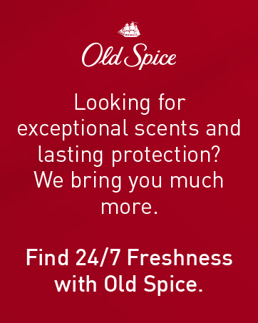 Find 24/7 Freshness with Old Spice