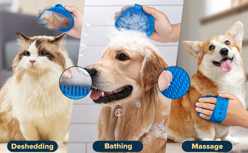 pet grooming gloves