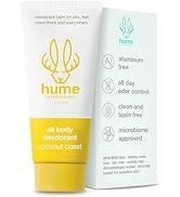 Hume Supernatural Invisible Whole Body Deodorant Balm - Full Body Protection - Aluminum Free, No ...