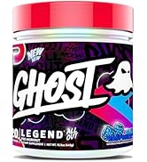 GHOST Legend All Out V2 Pre-Workout Powder, Blue Raspberry - 20 Servings - Pre-Workout Supplement...