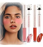 Boko 2Pcs Freckle Pen, 2 Colors 2 in 1 Freckle Blush Pen for Natural Lifelike Freckles Makeup, Wa...