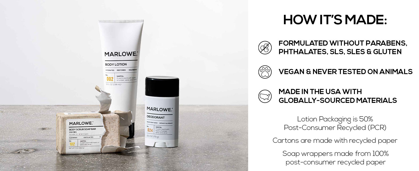 MARLOWE. Santal Collection Natural Ingredients