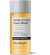 Geologie Acne Control Face Wash | 2% Salicylic Acid Exfoliating Cleanser | Clears Skin, Controls ...