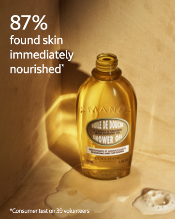 loccitane; almond shower oil;nourish skin