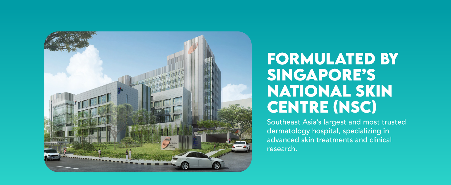 Formulated by Singapore's National Skin Centre, top dermatologist hospital in SEA