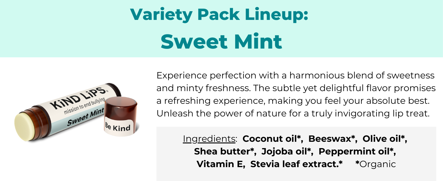 tinted flavor unscented scented vanilla peppermint mint lavender lemon balm strawberry raspberry
