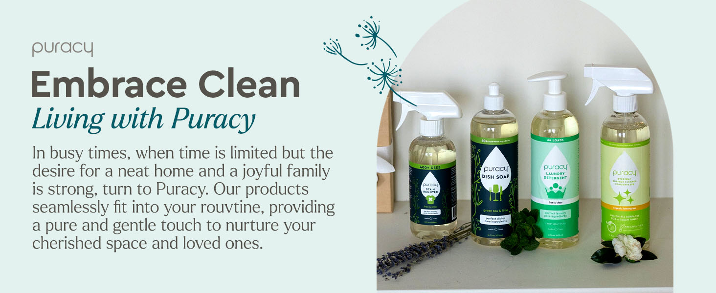 Puracy's line of baby care products